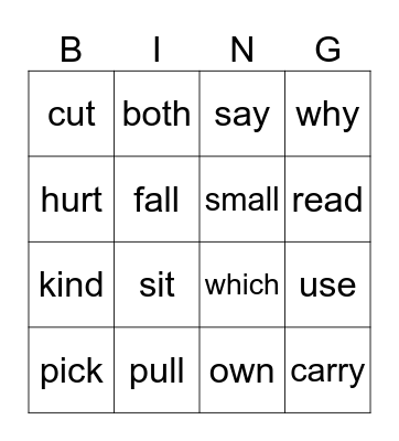 List 10 Bingo Card
