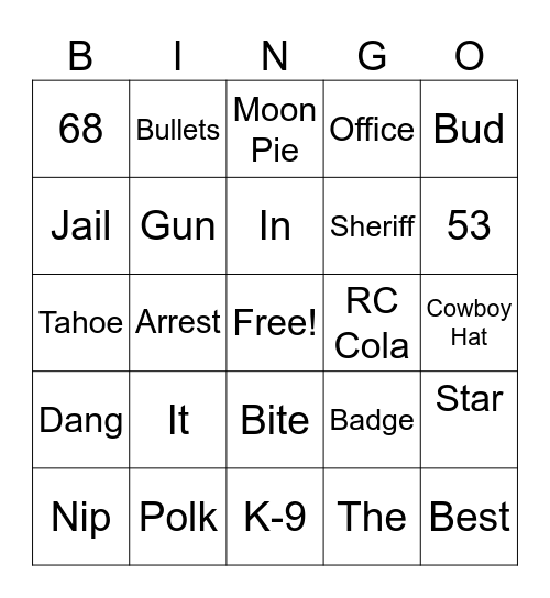 Gradyisms Bingo Card