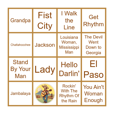 Country Classics #2 Bingo Card