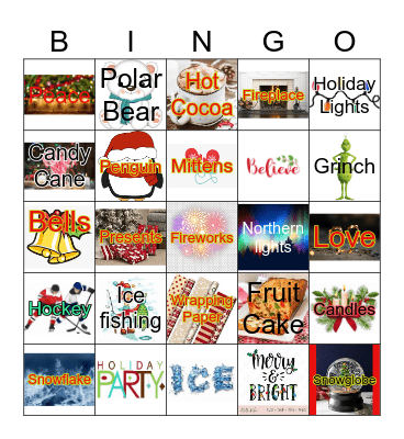 Winter Bingo Card