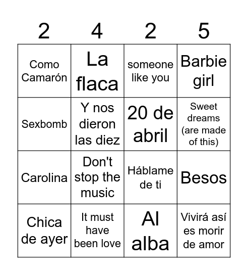 IES Biello Aragón Bingo Card