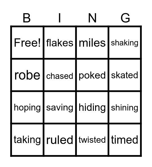 2ng Grade Genius Hour Bingo Card