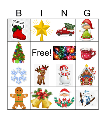 Christmas Bingo Card