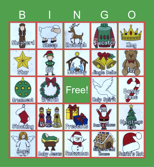 Christmas Bingo Card