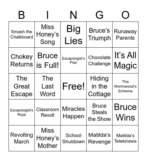 Bingo #2 Bingo Card