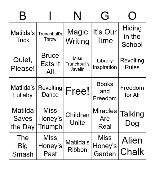 BINGO #3 Bingo Card