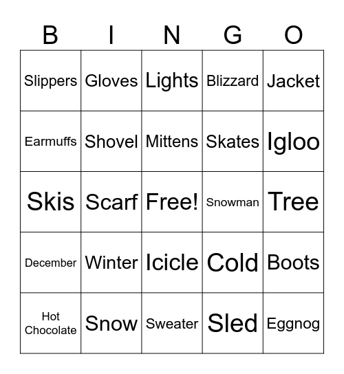 Roots Bingo Card
