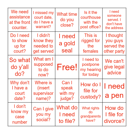 Christmas Bingo Card