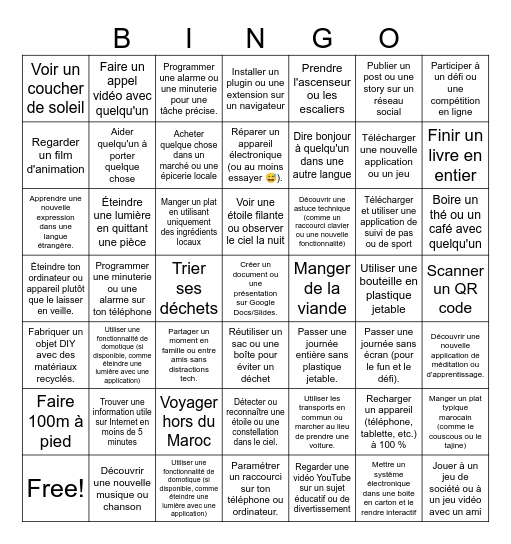 The IRL BINGO Card