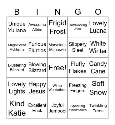 Mrs. Scott's EL Bingo Card