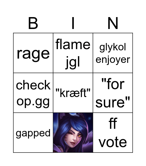 ALEM RANKED Bingo Card