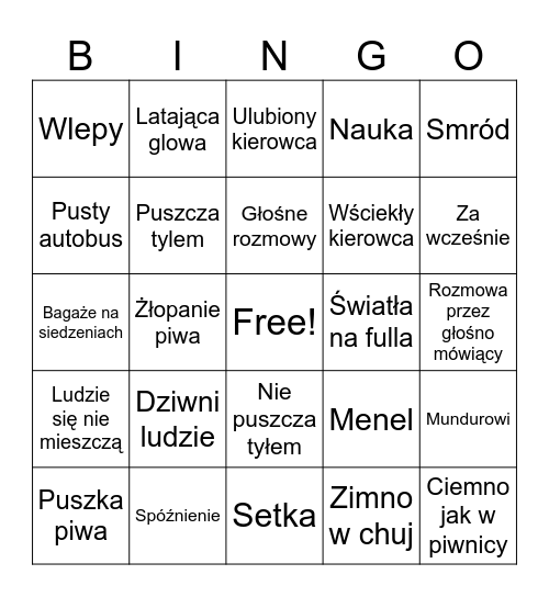 Pks Grójec bingo Card