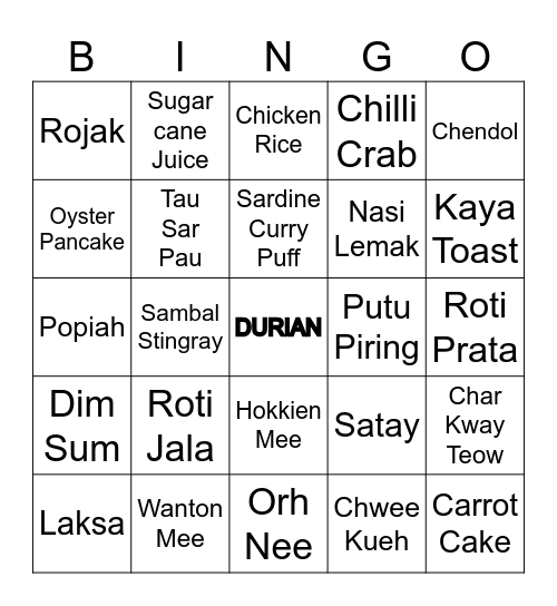 LIVely Trip Bingo Card