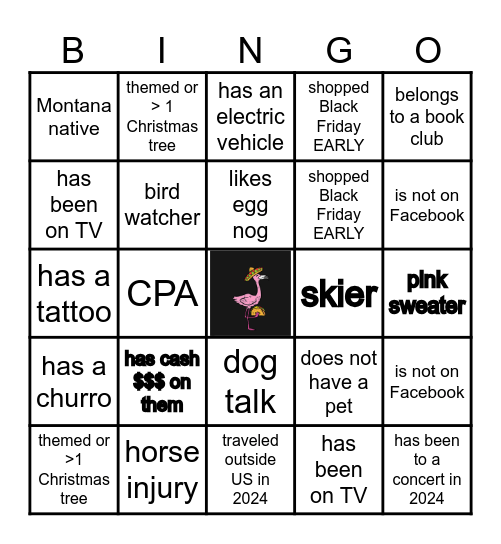 Flamboyance 2024 Bingo Card