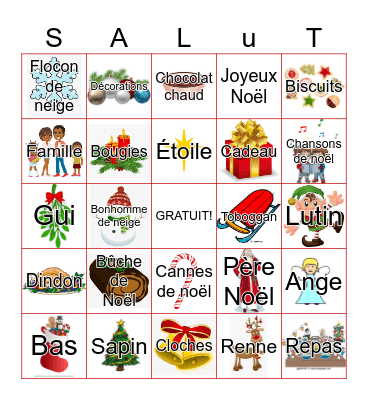 Christmas Bingo Card