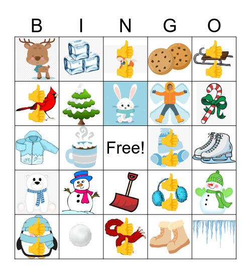 Winter Bingo Card