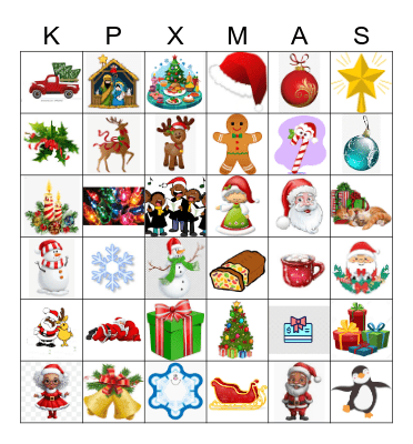 KP Christmas Bingo Card