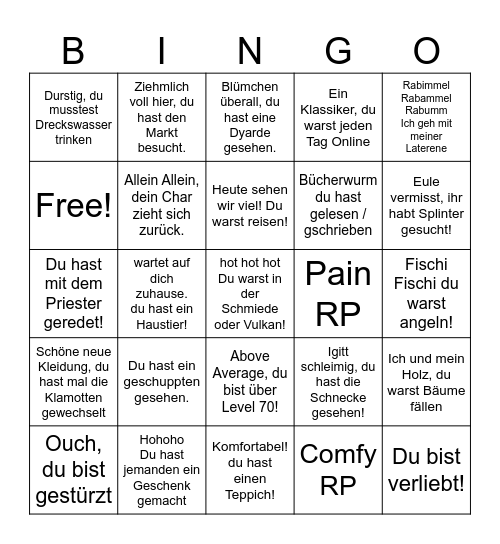 Ashborn RP Bingo Card