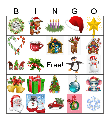 Christmas Bingo St.A Bingo Card