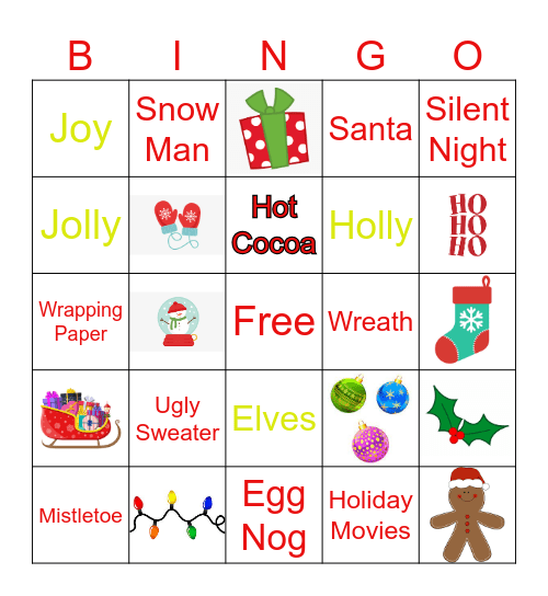 DLP Holiday Bingo Card