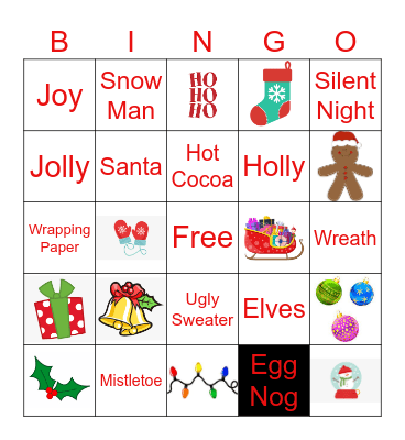DLP Holiday Bingo Card