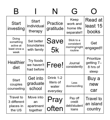 2025 Bingo! Bingo Card