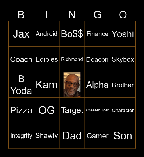 LAMONT'S 50TH BIRTHDAY Bingo Card