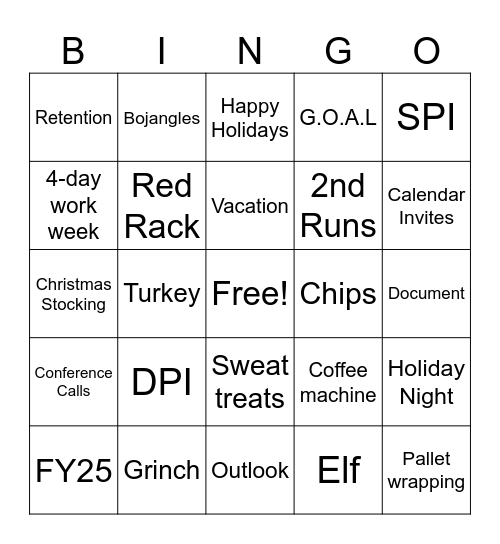FreshPoint Bingo Card