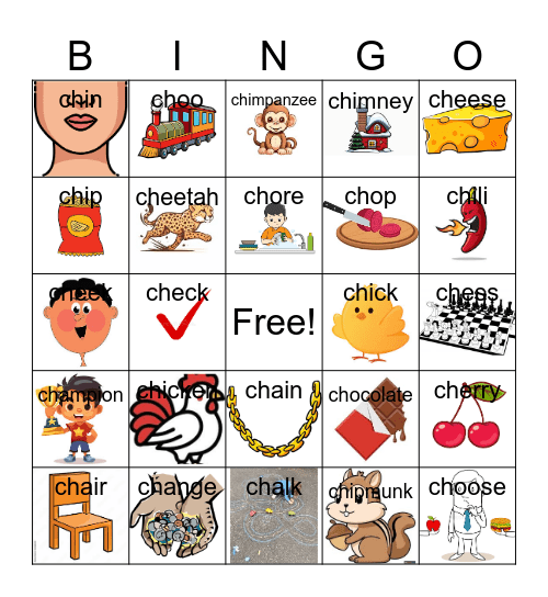 ch initial bingo Card