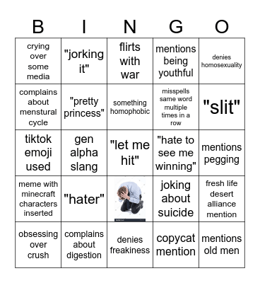 Confetti Bingo Card
