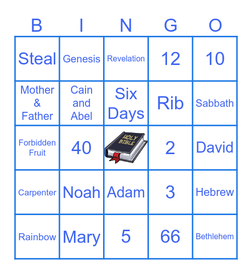 Do You Know Your Bible ? Bingo Card