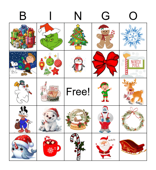 Christmas Bingo Card