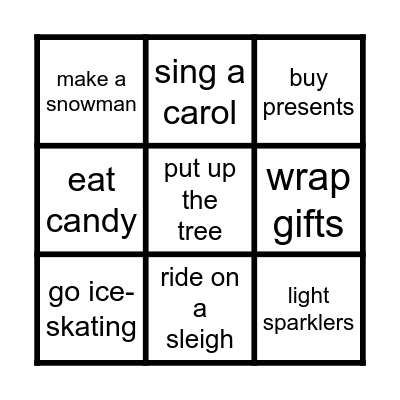 Christmas Bingo Card