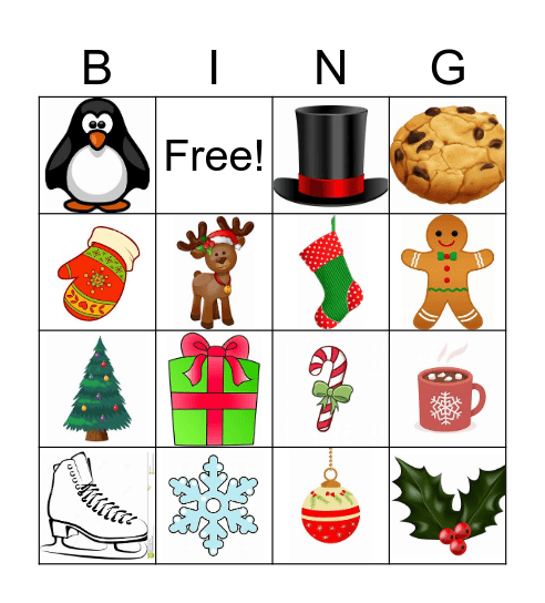 Bingo de Noël Bingo Card