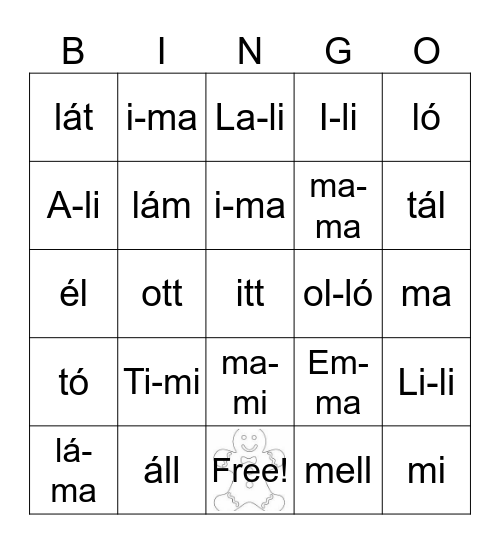 Bingó Bingo Card