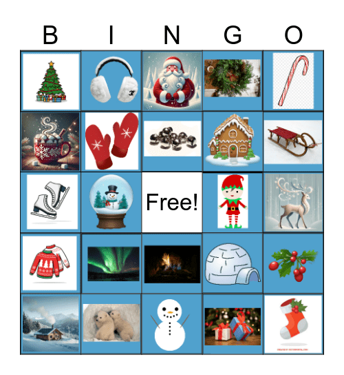 Winter Bingo Card