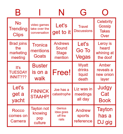 The Pet Collective BINGO Card