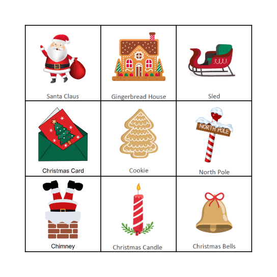 Christmas Bingo Card