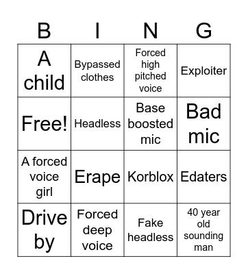 What Bingo Card