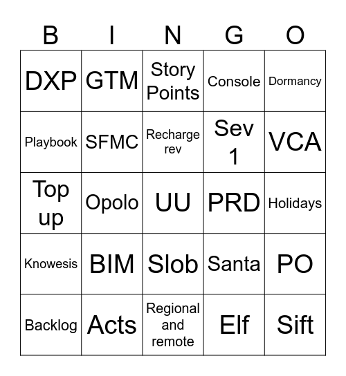 Prepaid Bingo Card