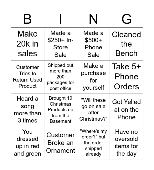 FairyTales Bingo Card