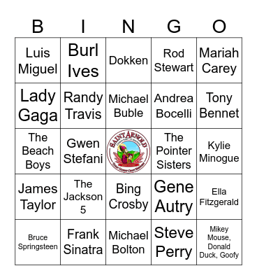 Santa Claus is Coming, Coming, Coming Bingo Card