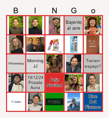 Loteria Grupo Auria Bingo Card
