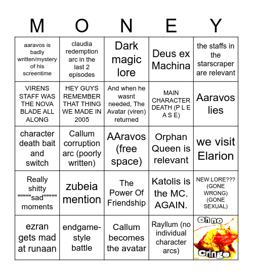 tdp 7 bingo i guess Bingo Card