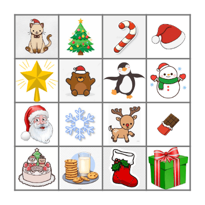 Christmas ESL Bingo Card