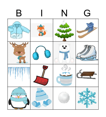 Winter Bingo Card