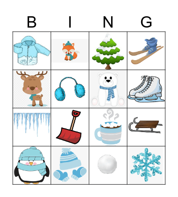 Winter Bingo Card