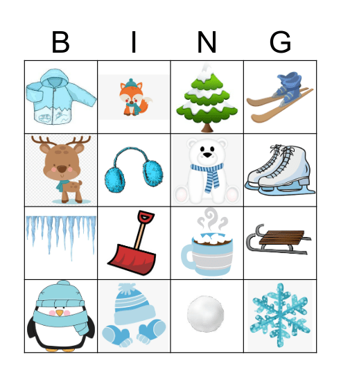 Winter Bingo Card