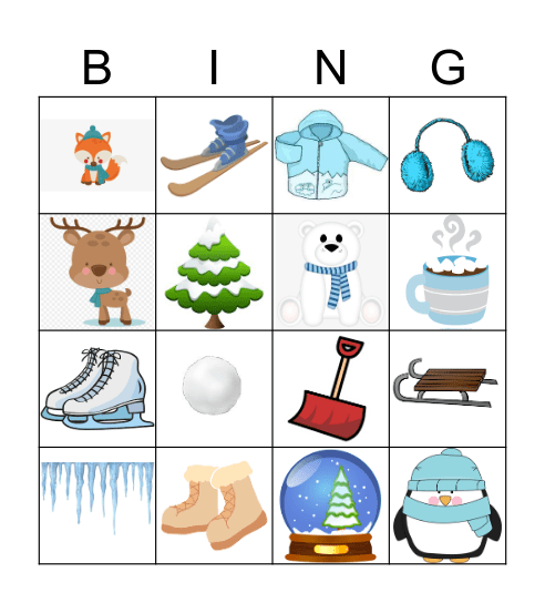 Winter Bingo Card