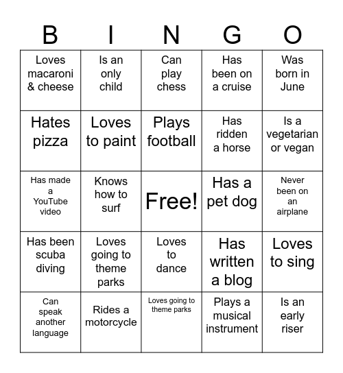 Year End Celebrations Bingo Card